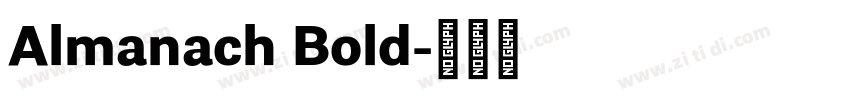 Almanach Bold字体转换